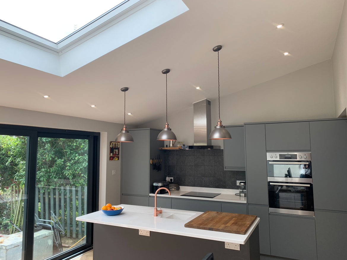 Completed fitted kitchen project